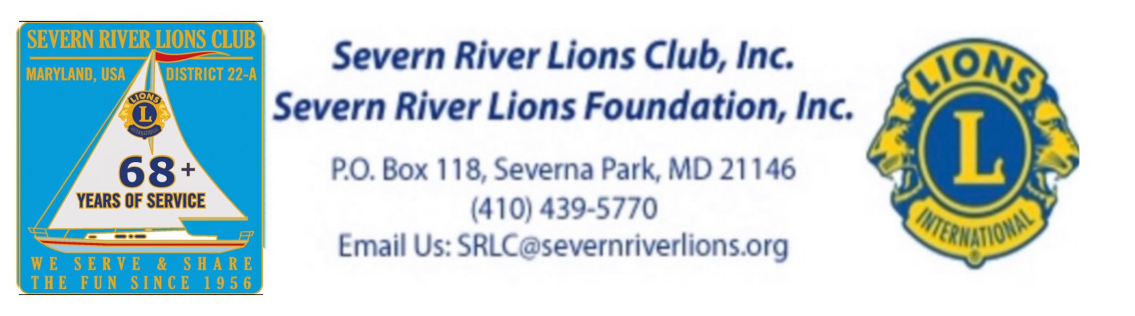 Severn River Lions Club mailing address - phone- email address